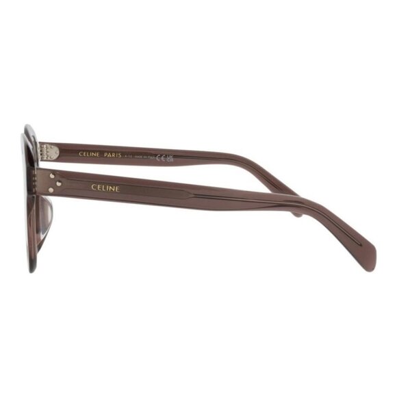 Celine Womens Round/Oval Brown Brown Transparent Fashion Designer Eyewear - Picture 3 of 4